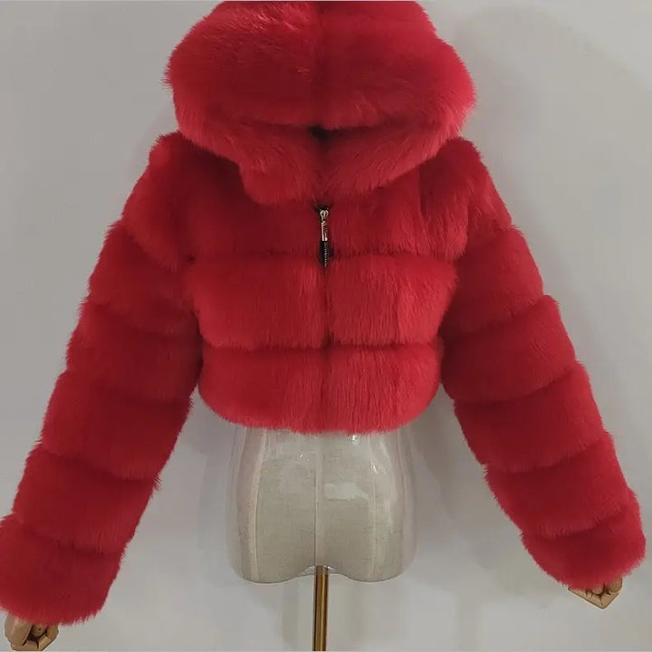 Luxurious Fur long sleeve coat EvolvMode