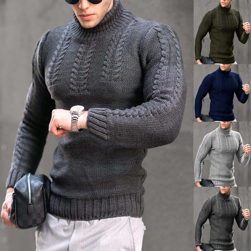 Ravaro Ribbed Cable Turtleneck