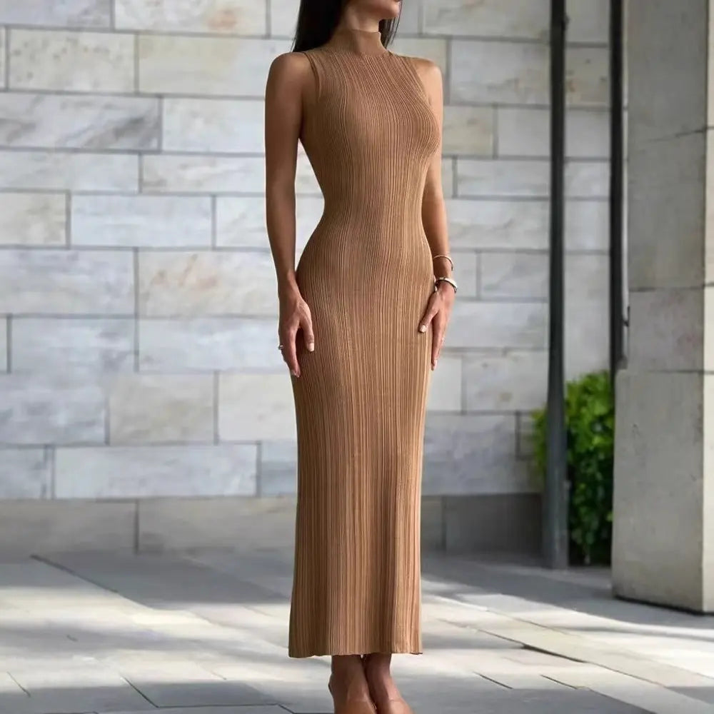 Elantra Ribbed Maxi Dress EvolvMode