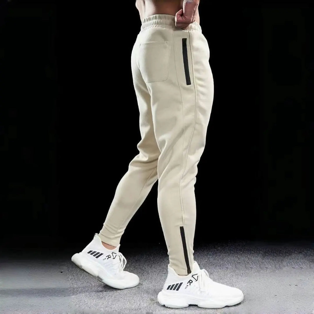 Beige jogger pants