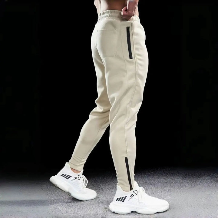 Beige jogger pants